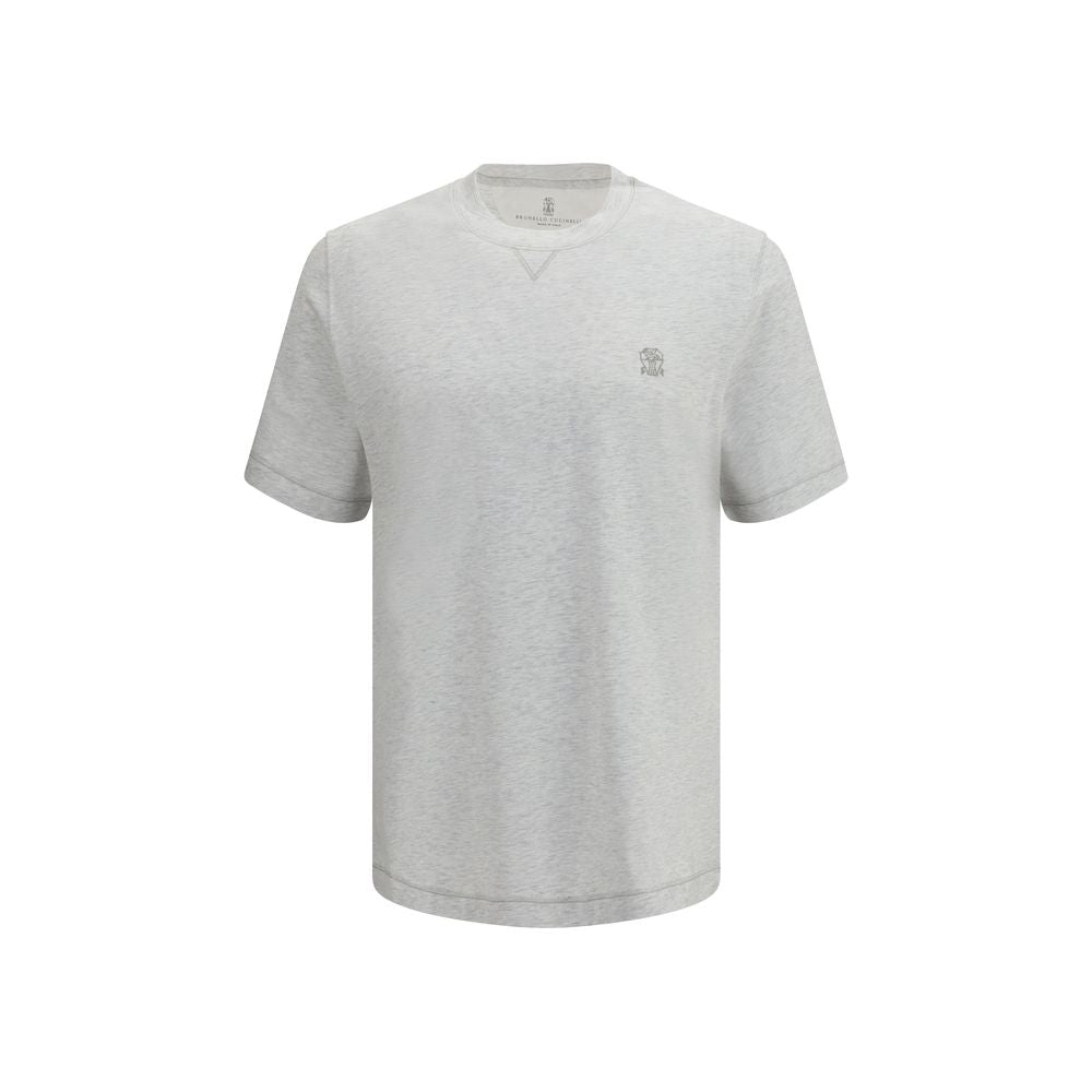 Gray Cotton T-Shirt - ventzia