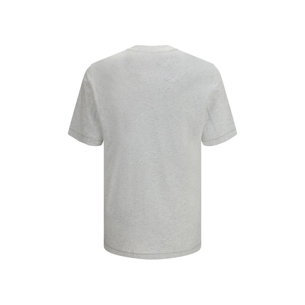 Gray Cotton T-Shirt - ventzia