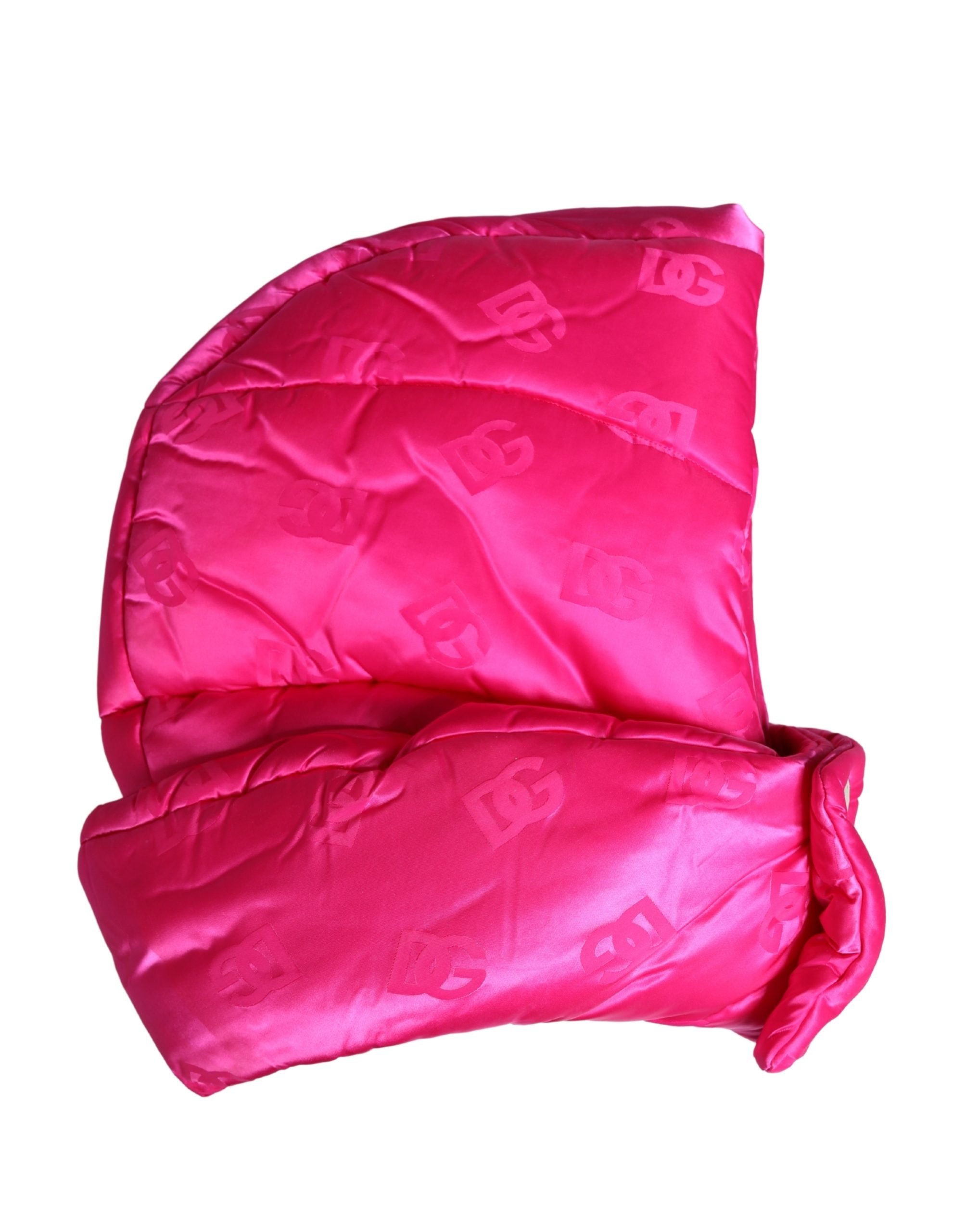 Men Pink Logo Print Whole Head Wrap Capello Hat - ventzia