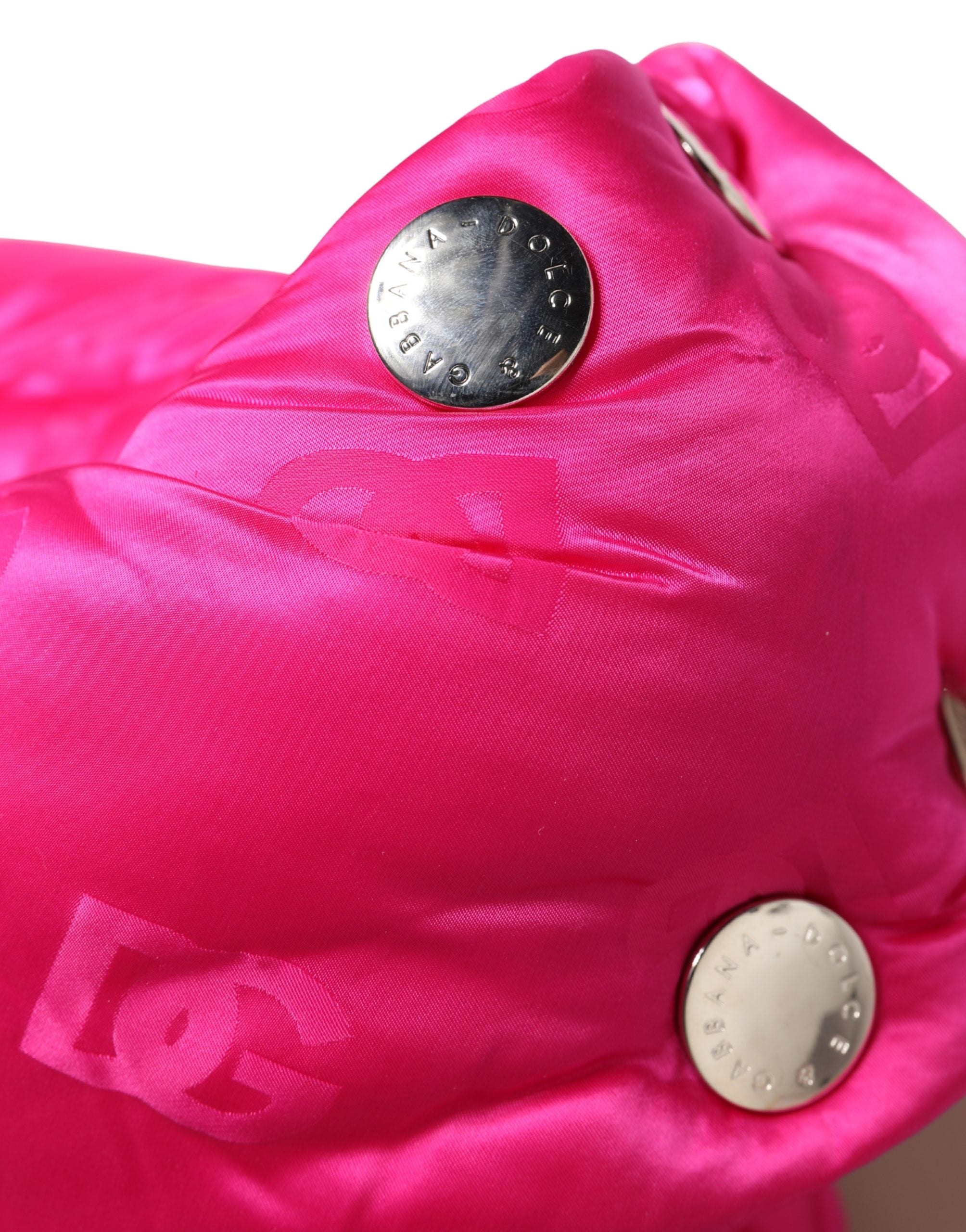 Men Pink Logo Print Whole Head Wrap Capello Hat - ventzia