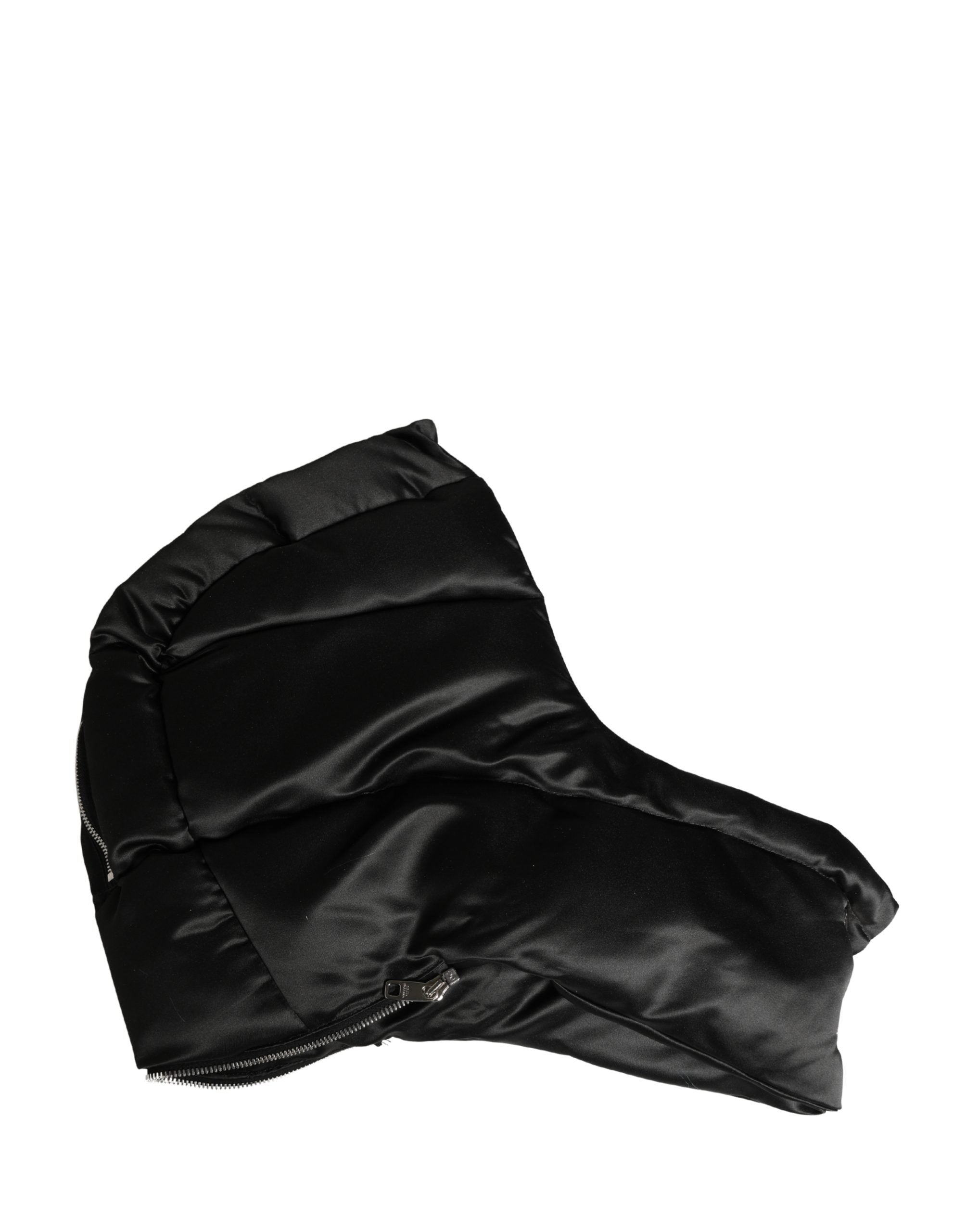 Black Polyester Whole Head Wrap Capello Hat - ventzia