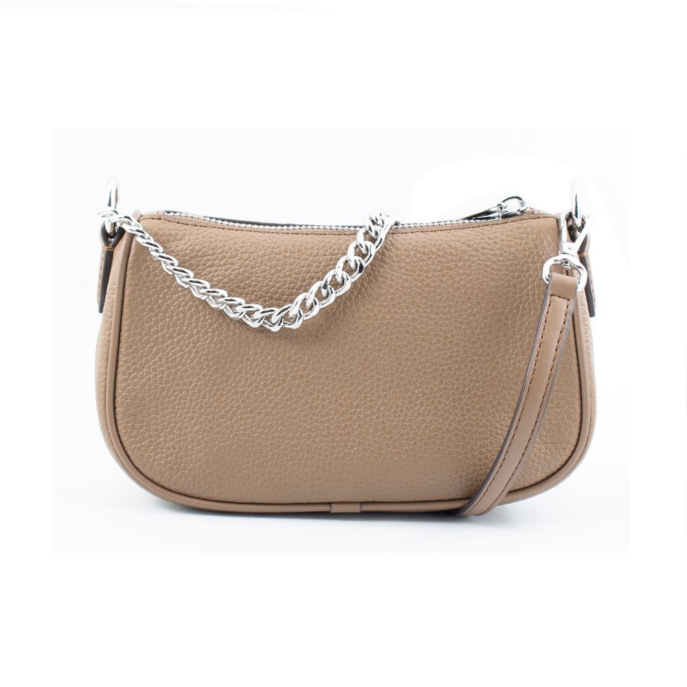 Brown Leather Crossbody Bag - ventzia