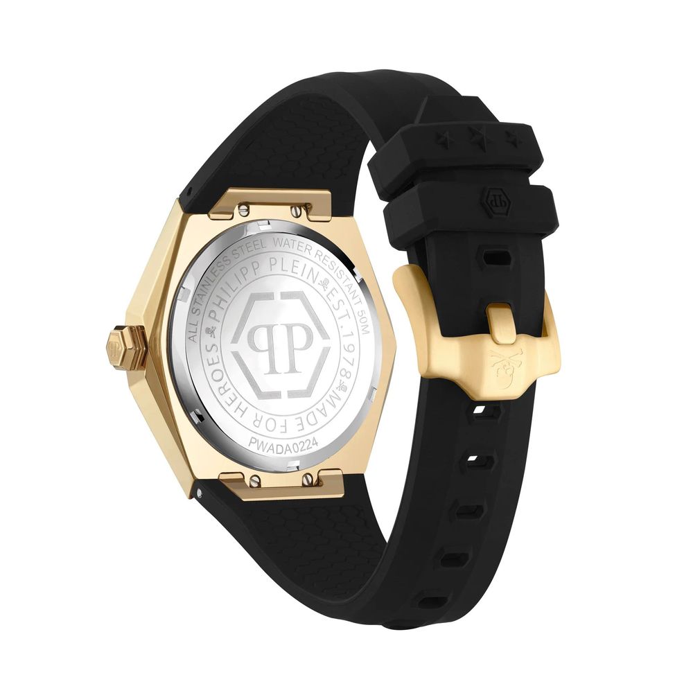 Black Synthetic Dress Watch - ventzia