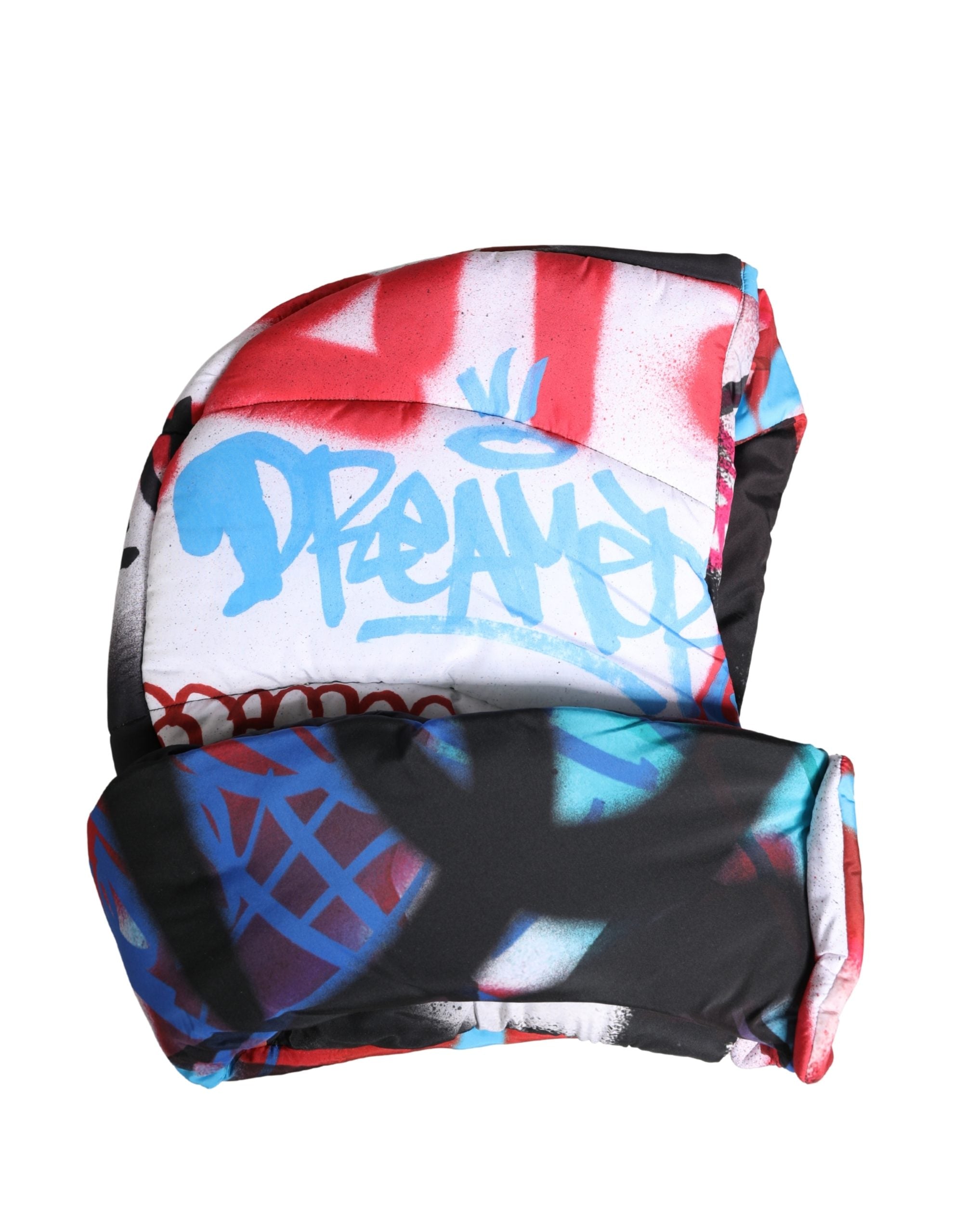 Multicolor Graffiti Whole Head Wrap Capello Hat - ventzia