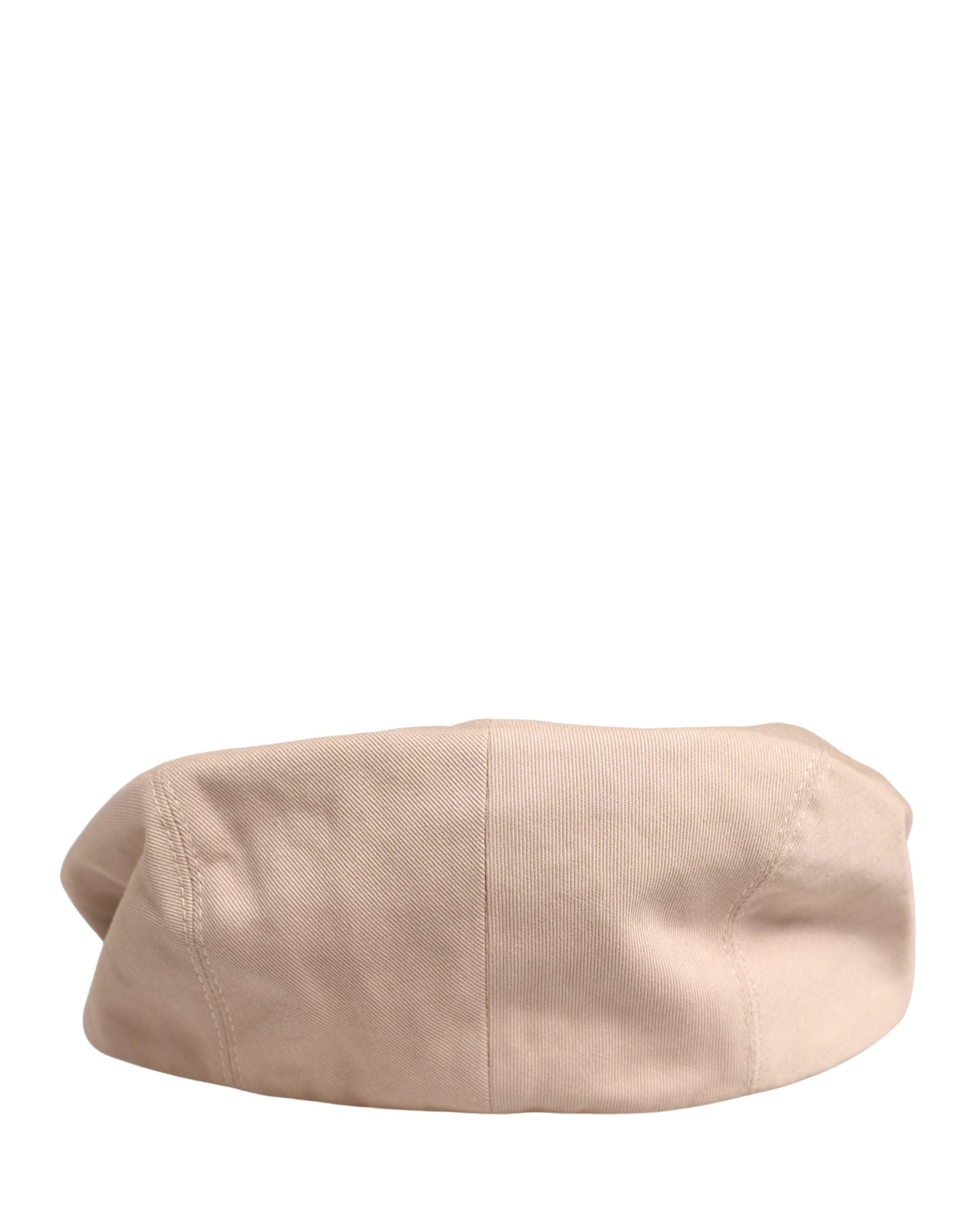 Men Beige Cotton Newsboy Cloth Capello Hat - ventzia