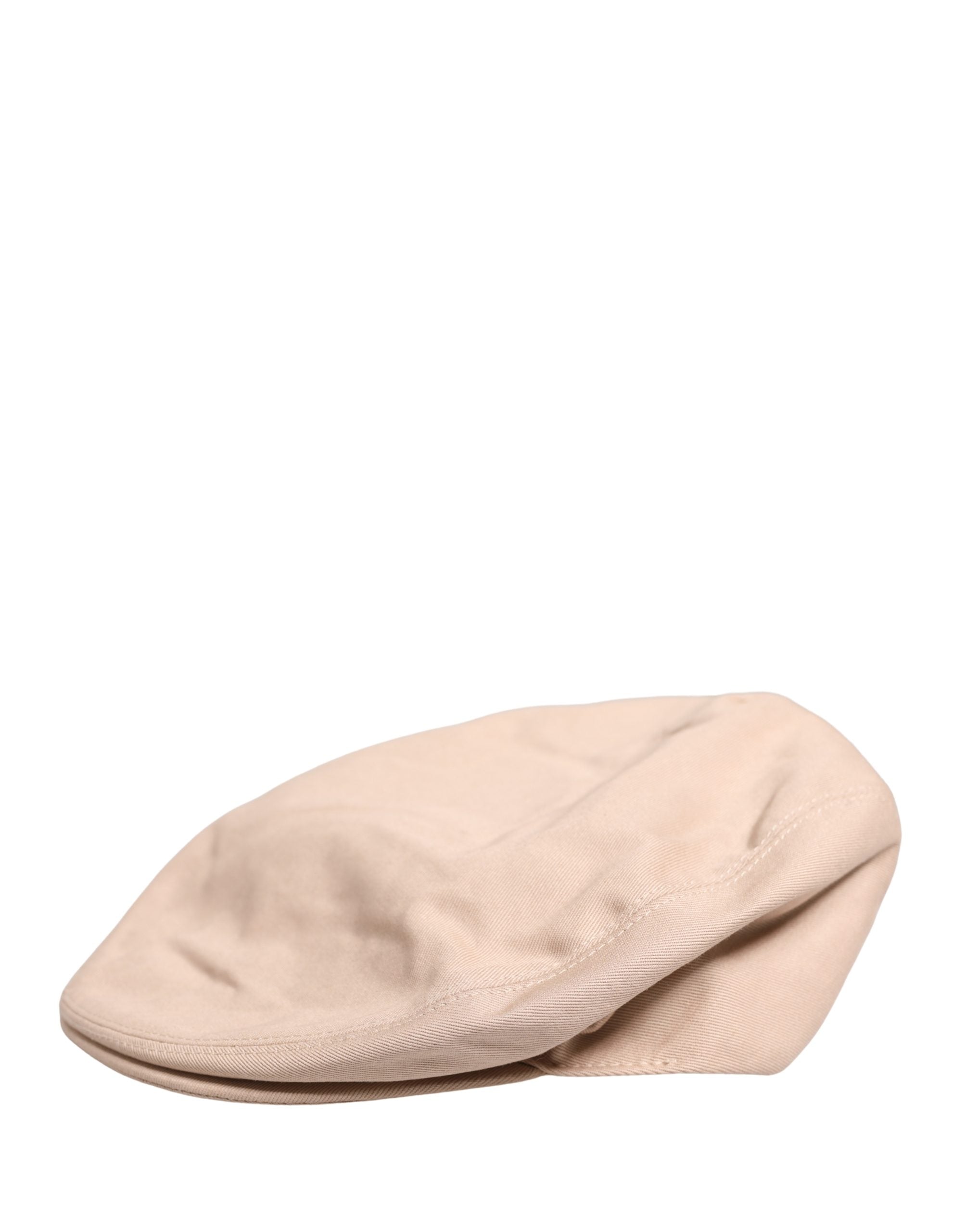 Men Beige Cotton Newsboy Cloth Capello Hat - ventzia