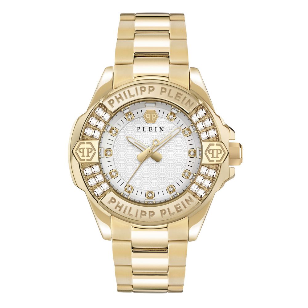 Gold Stainless Steel Dress Watch - ventzia
