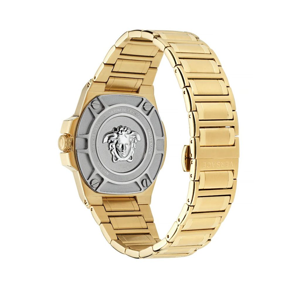 Gold Stainless Steel Dress Watch - ventzia