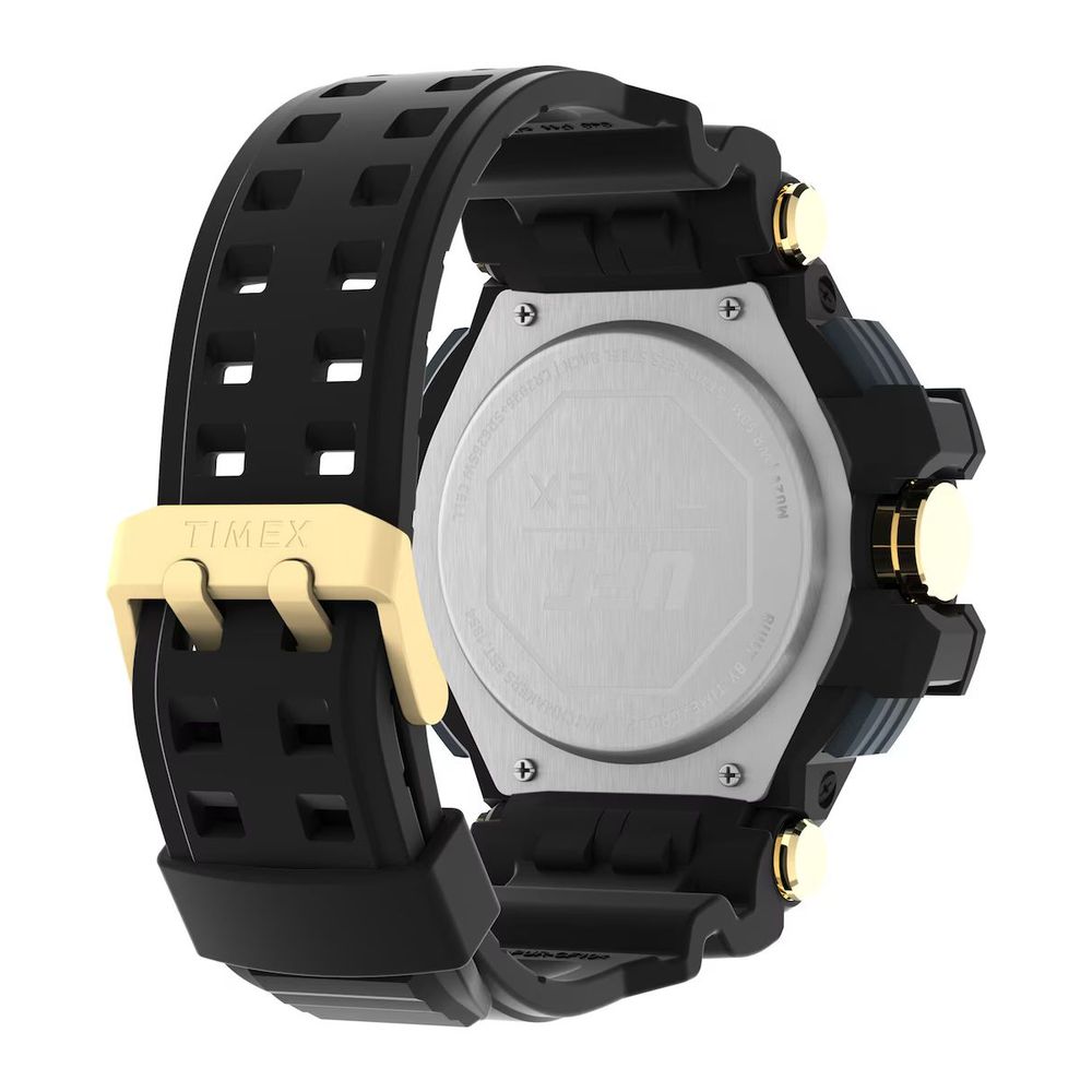 Black Rubber Sport Watch - ventzia