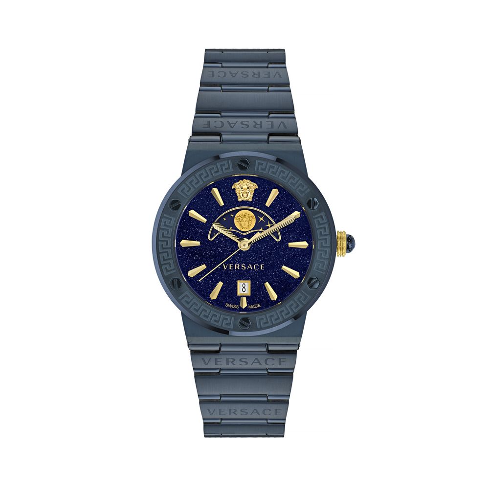 Blue Stainless Steel Dress Watch - ventzia