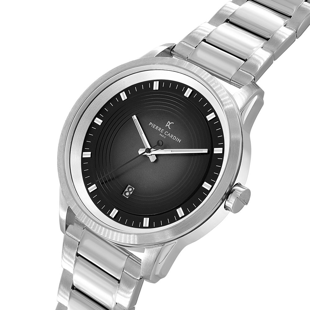 Gray Stainless Steel Dress Watch - ventzia