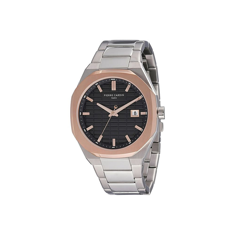 Gray Stainless Steel Dress Watch - ventzia