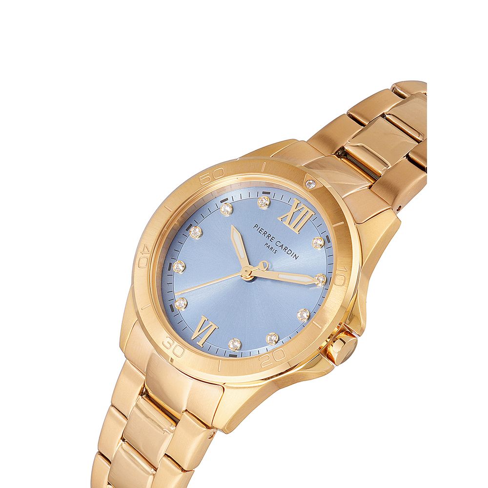 Gold Stainless Steel Dress Watch - ventzia