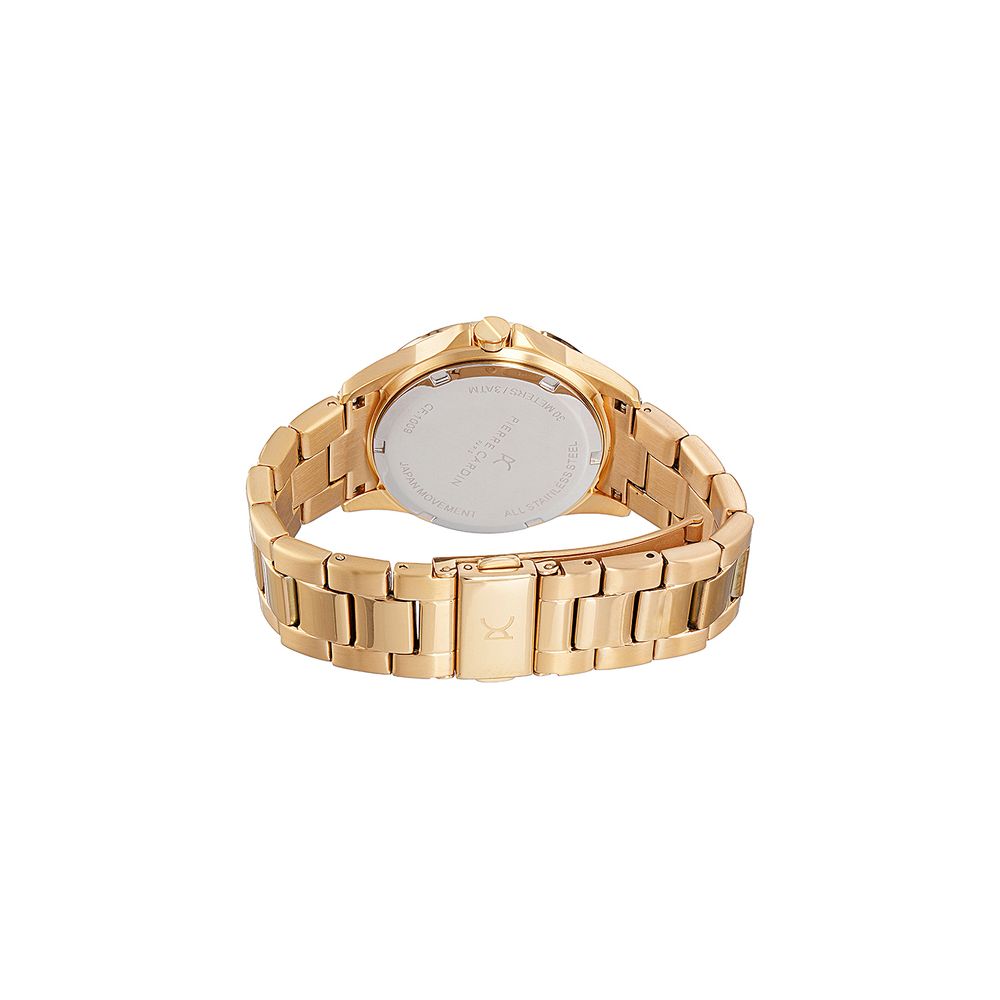 Gold Stainless Steel Dress Watch - ventzia