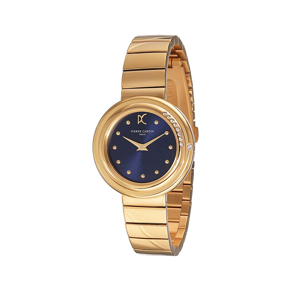 Gold Stainless Steel Dress Watch - ventzia