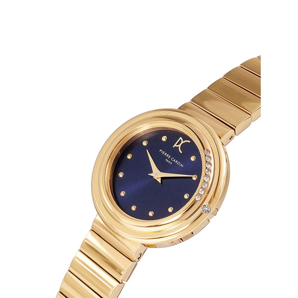 Gold Stainless Steel Dress Watch - ventzia