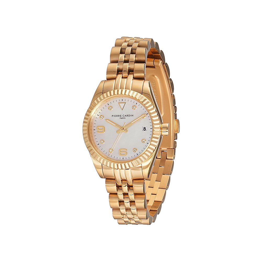 Gold Stainless Steel Bracelet Watch - ventzia