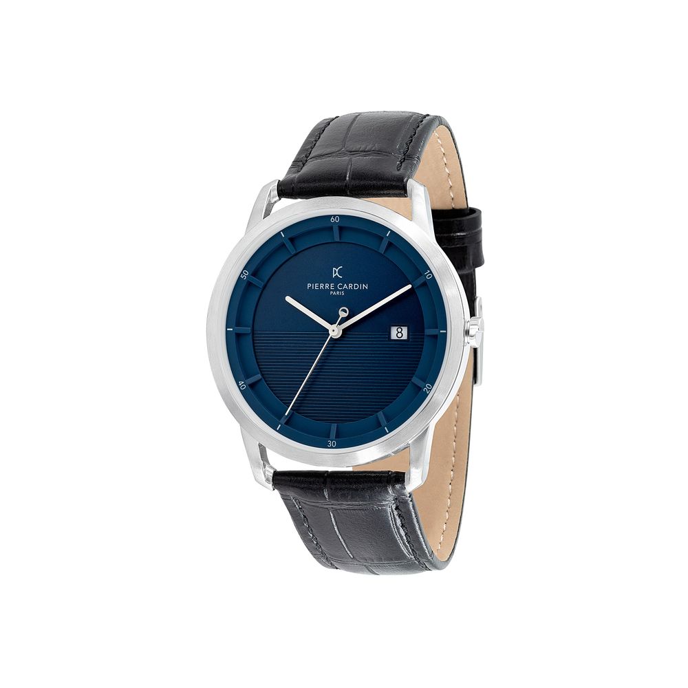 Black Leather Dress Watch - ventzia