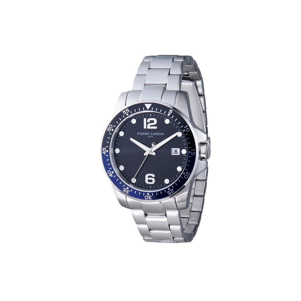 Gray Stainless Steel Dress Watch - ventzia