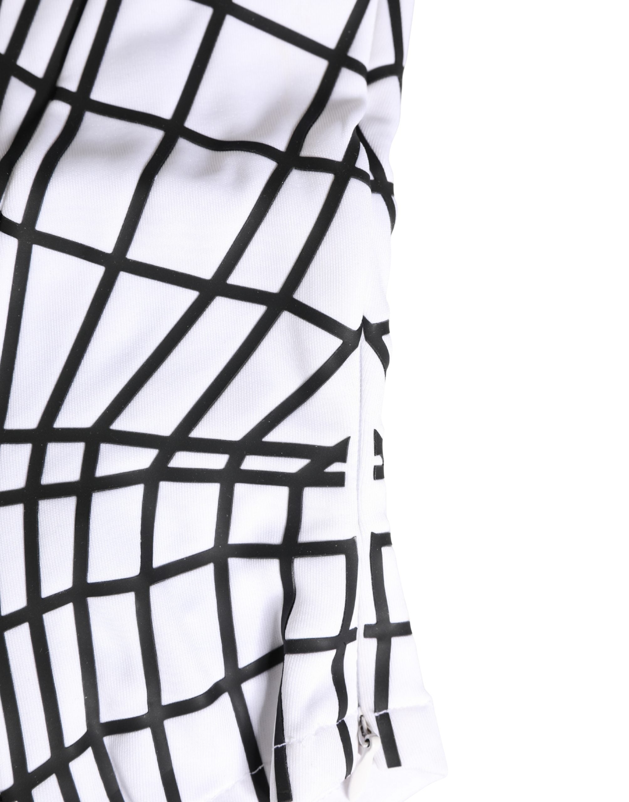 Men White Stripes Nylon Ski Mask Balaclava Hat - ventzia