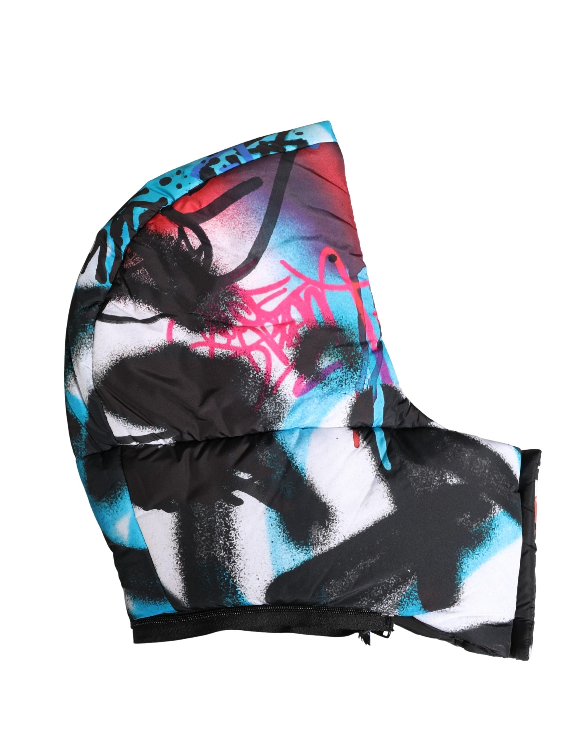 Multicolor Graffiti Whole Head Wrap Capello Hat - ventzia
