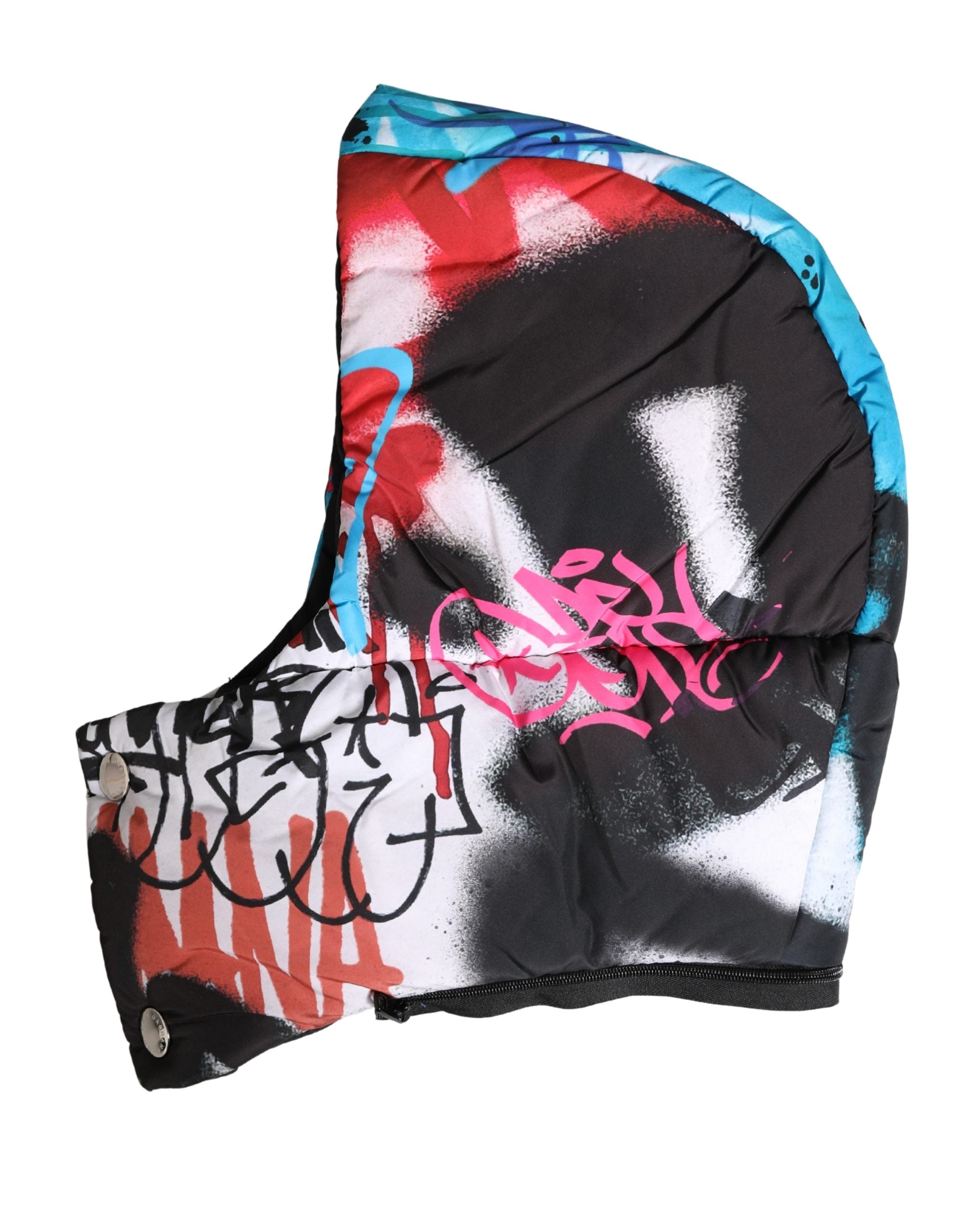 Multicolor Graffiti Whole Head Wrap Capello Hat - ventzia