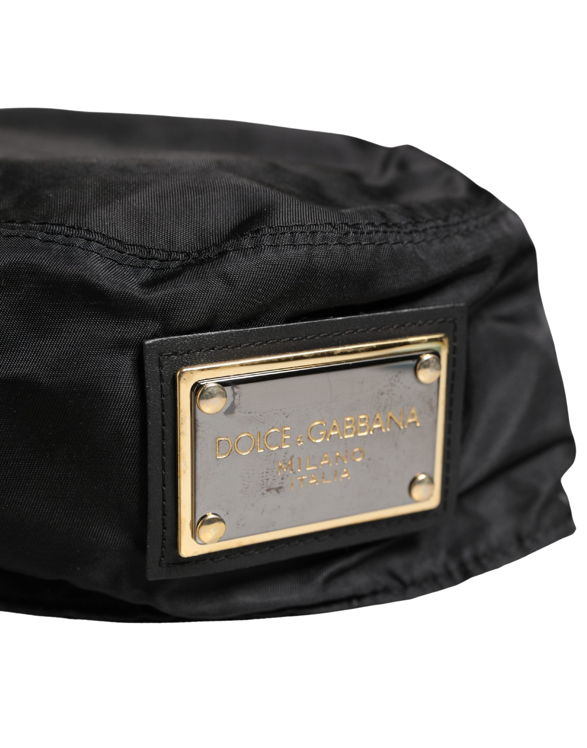 Men Black Plastic Fisherman Bucket Capello Hat - ventzia