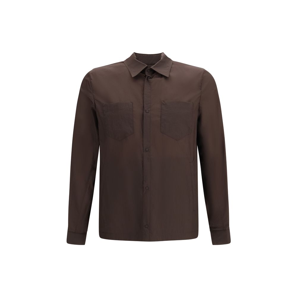 Brown Polyamide Shirt - ventzia