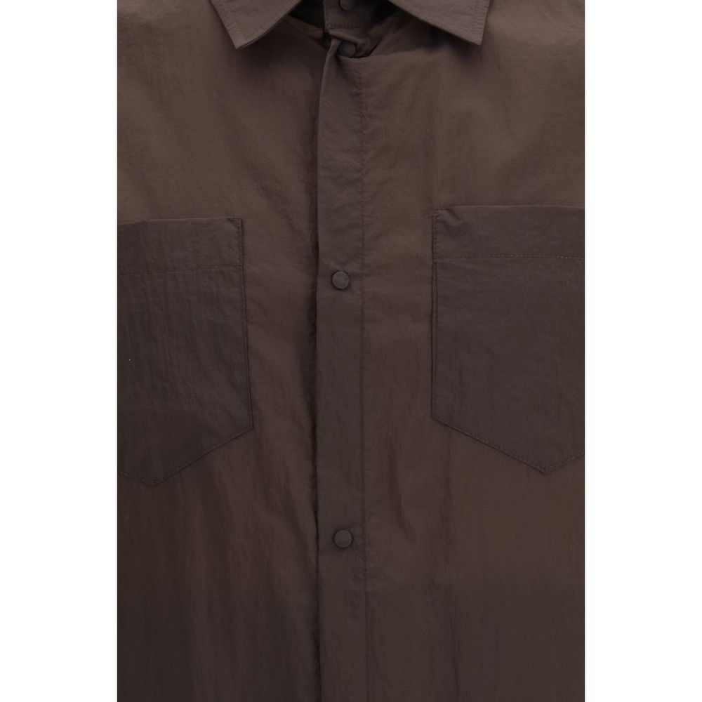Brown Polyamide Shirt - ventzia
