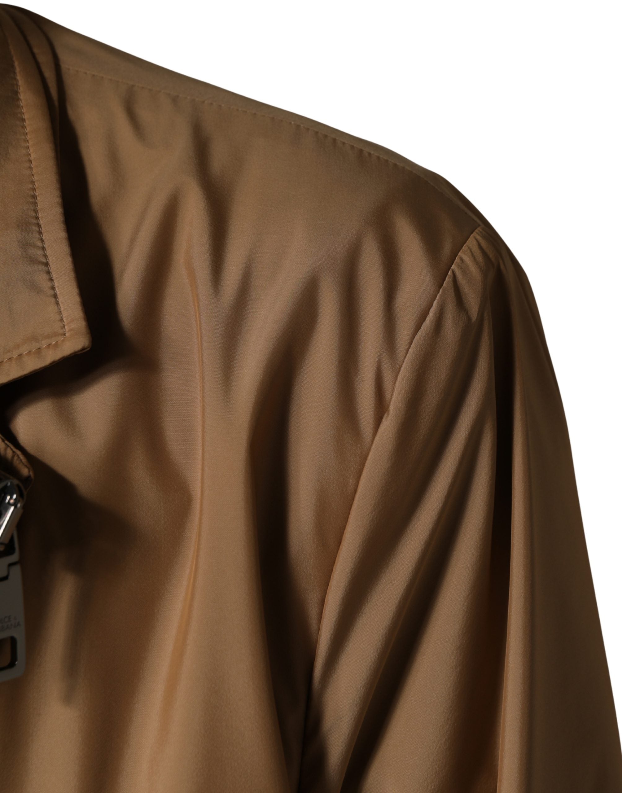 Brown Single Breasted Layered Coat Jacket - ventzia
