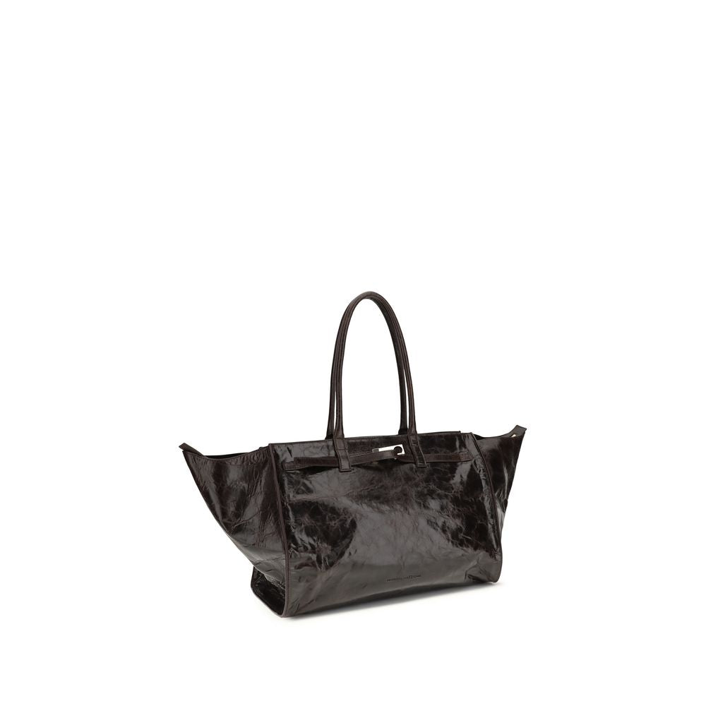 Brown Calf Leather Bos Taurus Shoulder Bag - ventzia