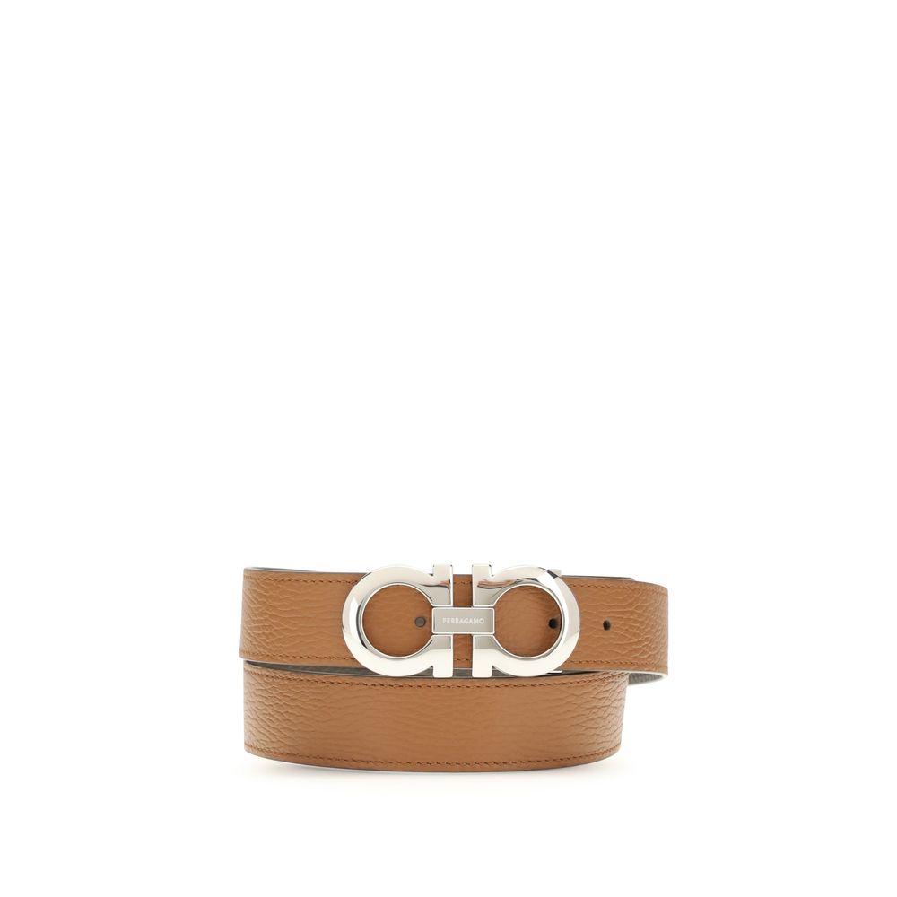 Brown Calf Leather Bos Taurus Belt - ventzia