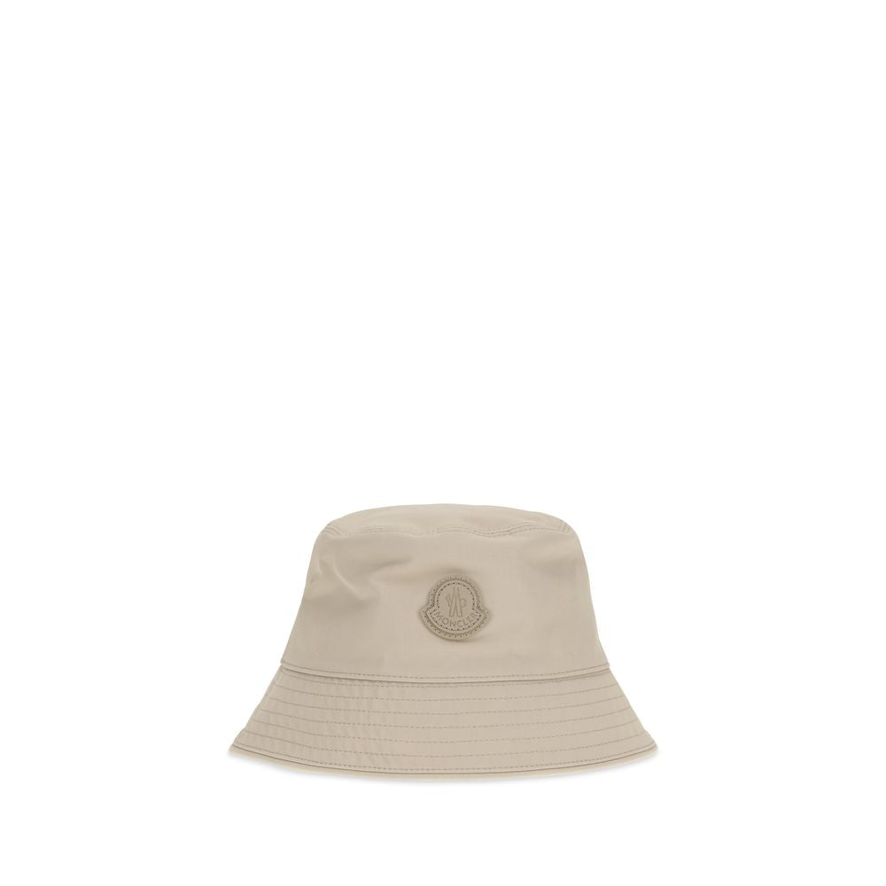 Beige Cotton Bucket Hat - ventzia