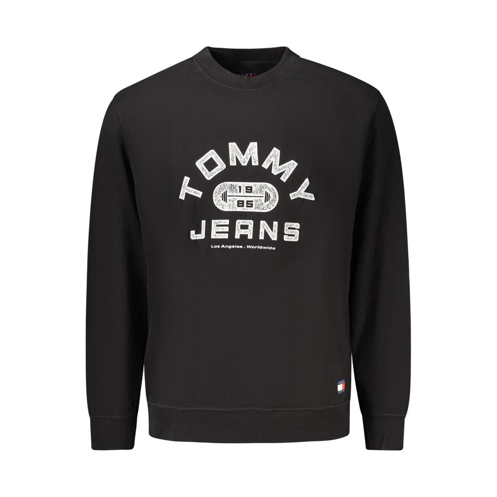 Black Cotton Men's Sweatshirt - ventzia