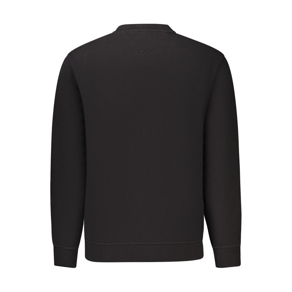 Black Cotton Men's Sweatshirt - ventzia