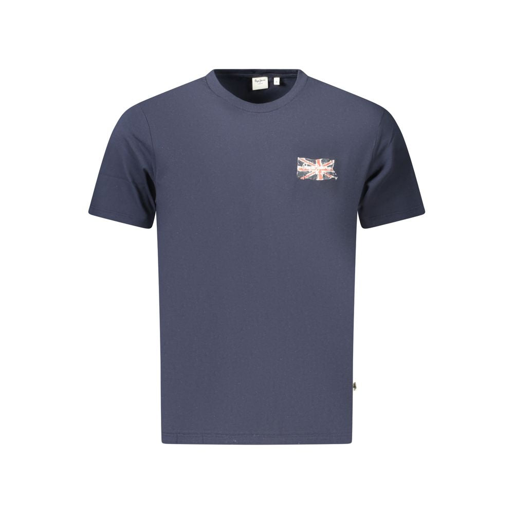Blu Cotton Men's T-Shirt - ventzia