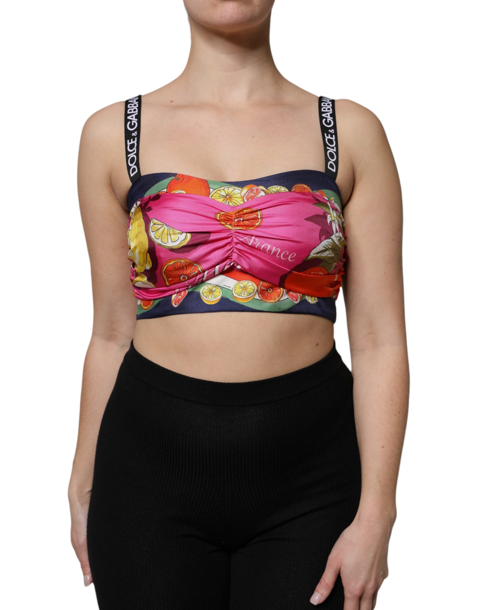 Multicolor Silk Cropped Bustier Corset Top - ventzia