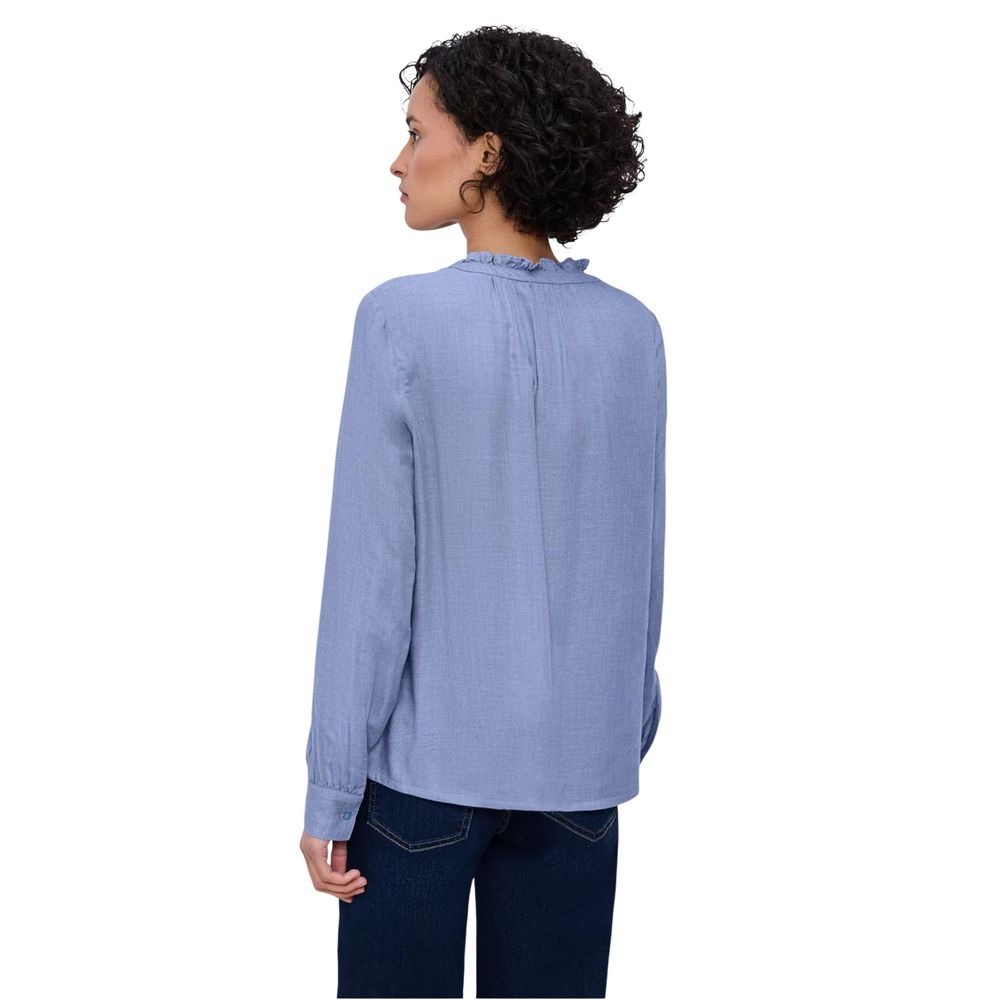 Light Blue Viscose Blouse - ventzia