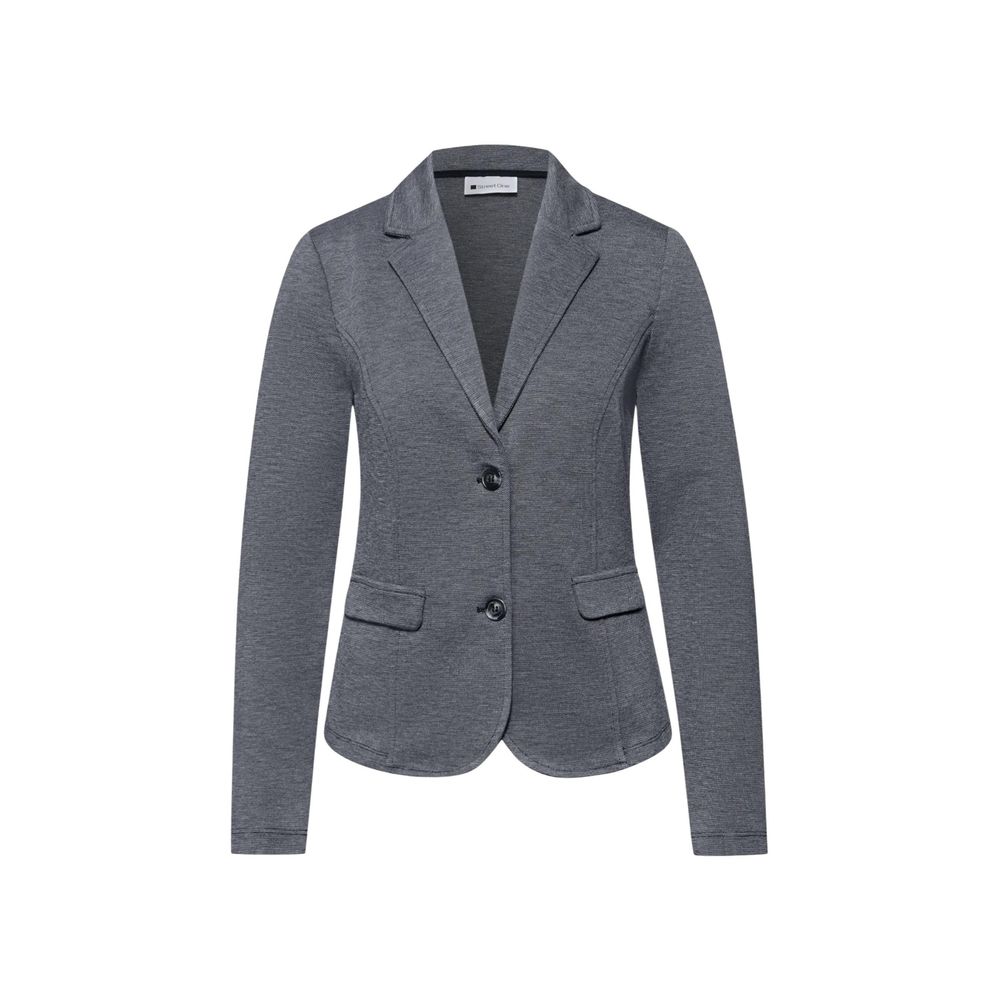 Blue Polyacrylic Blazer - ventzia