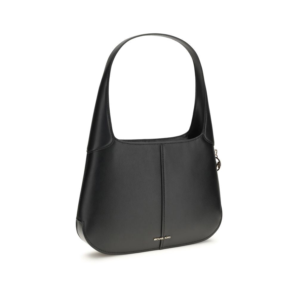 Black Calf Leather Bos Taurus Shoulder Bag - ventzia