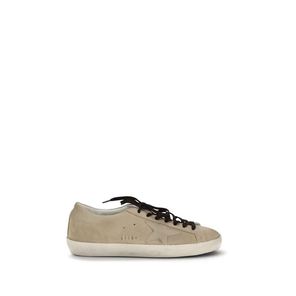 Beige Calf Leather Bos Taurus Low Top Sneakers - ventzia