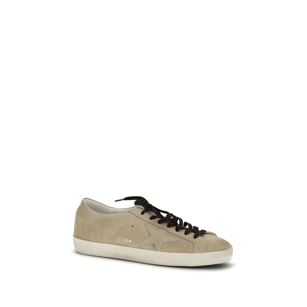 Beige Calf Leather Bos Taurus Low Top Sneakers - ventzia