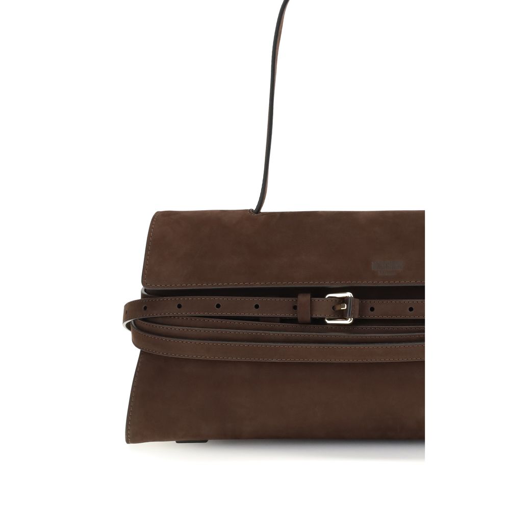 Brown Calf Leather Bos Taurus Shoulder Bag - ventzia