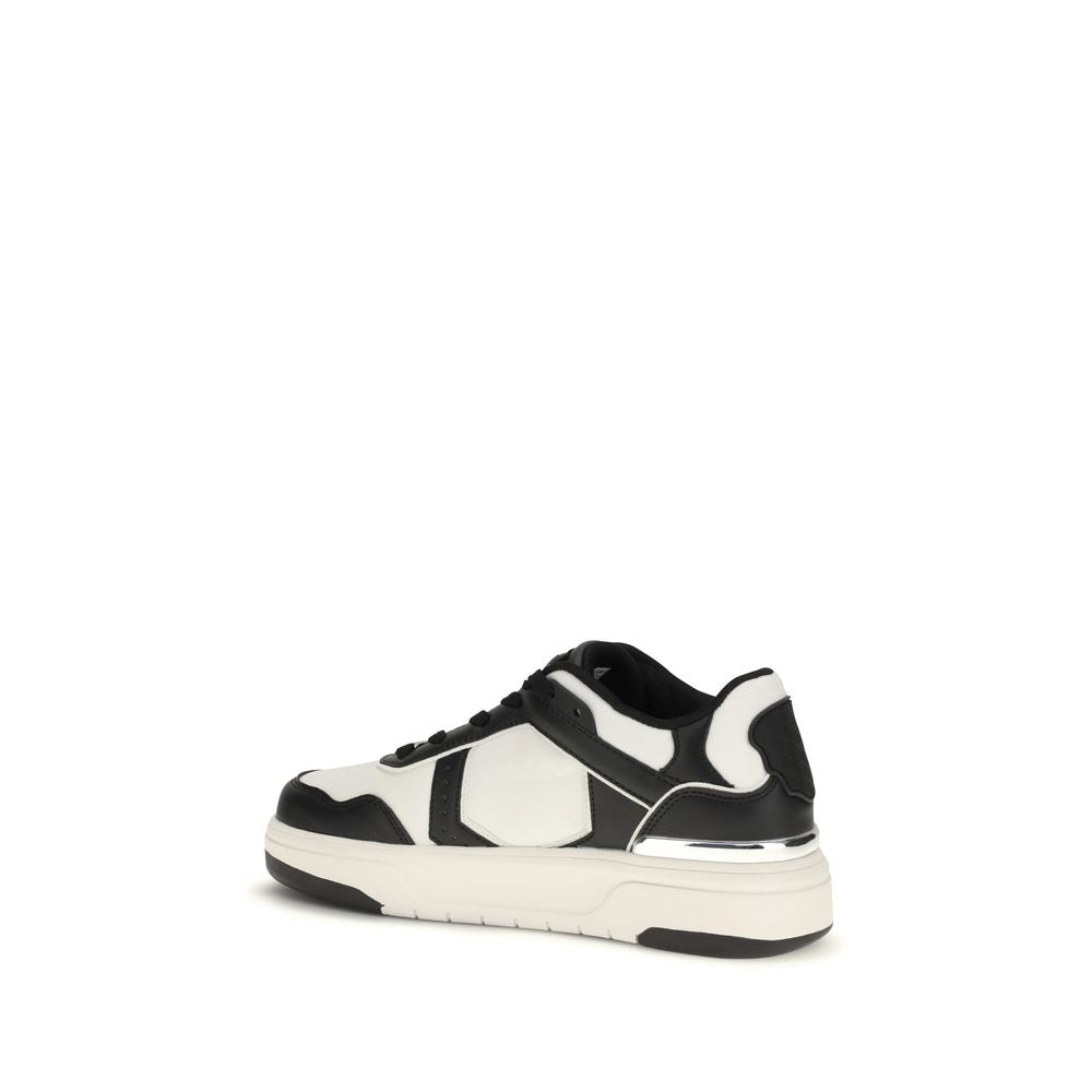 Black Calf Leather Bos Taurus Athletic Sneakers - ventzia