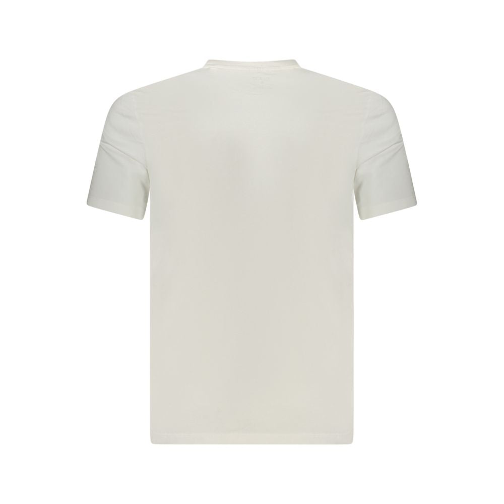White Cotton Men T-Shirt - ventzia