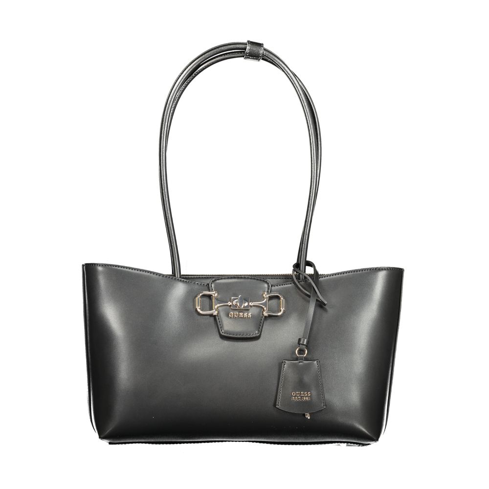 Nero Poliuretano Woman Handbag - ventzia