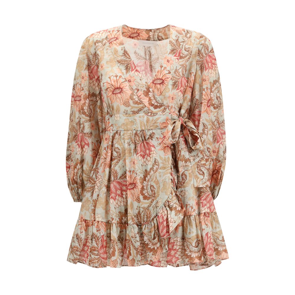 Multicolor Cotton Casual Dress - ventzia
