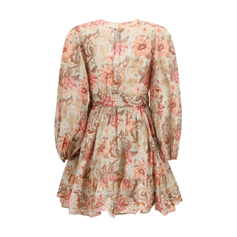 Multicolor Cotton Casual Dress - ventzia