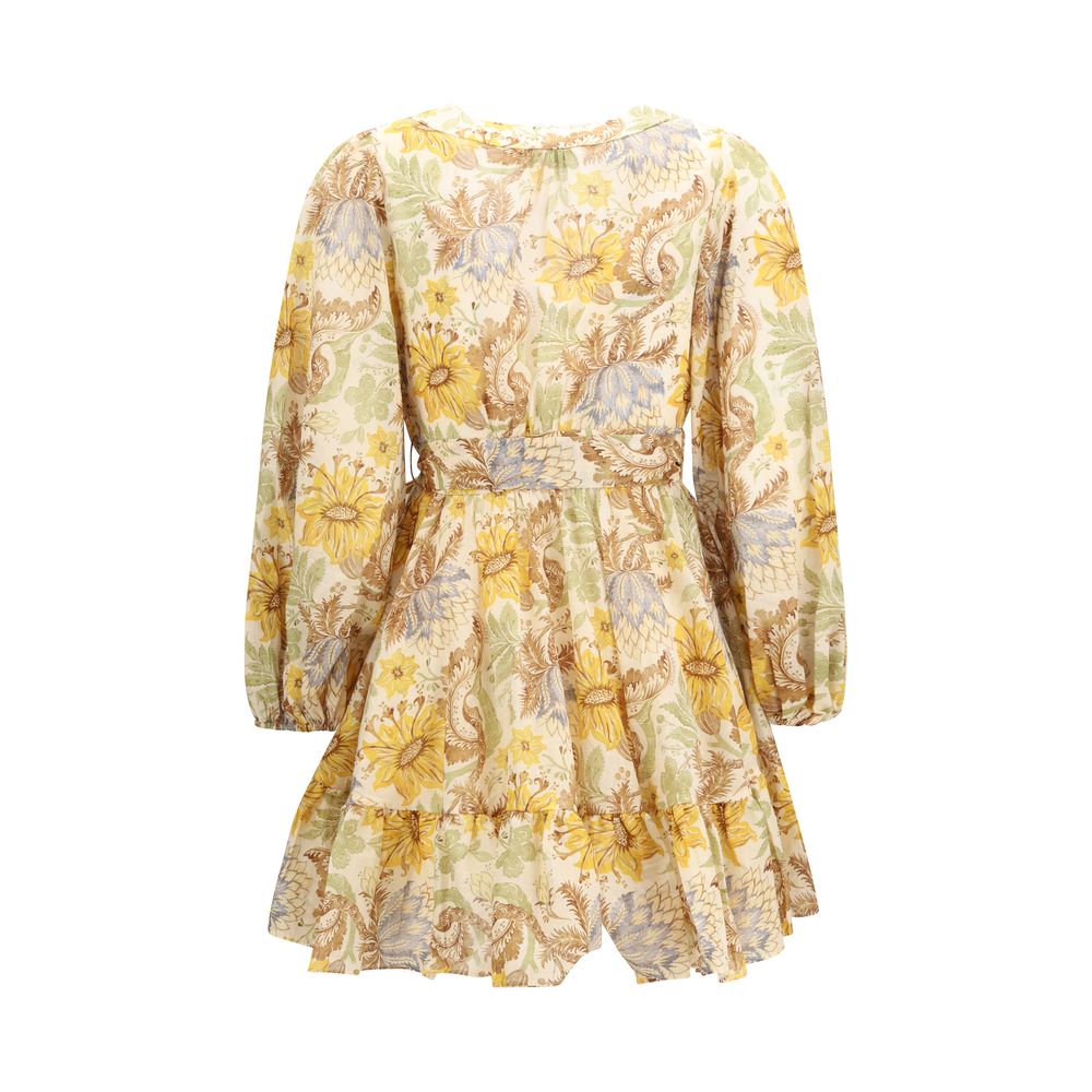 Bicolor Cotton Casual Dress - ventzia
