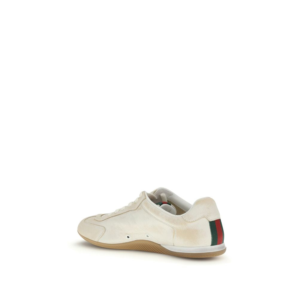 White Calf Leather Bos Taurus Low Top Sneakers - ventzia